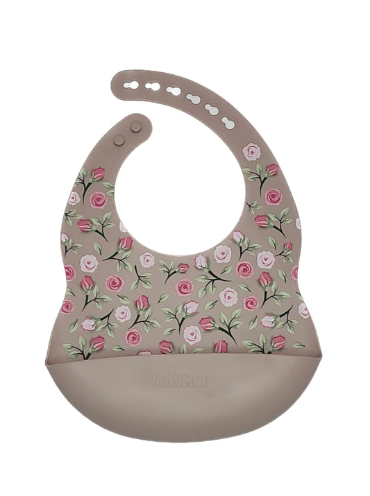 Floral Silicone Bib