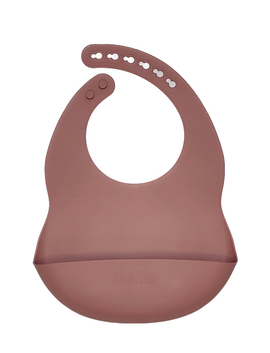 Pink Silicone Bib