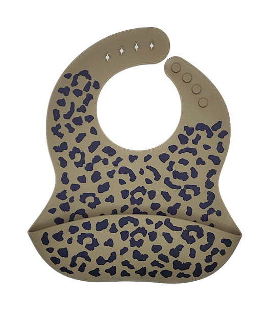 Cheetah Silicone Bib